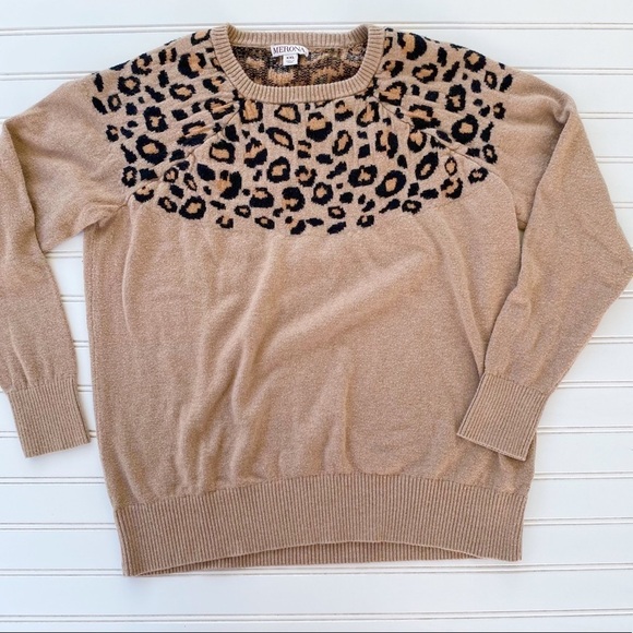 Merona Cheetah print Pullover sweater - Picture 2 of 9